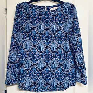 Loft Boat-Neck tunic blouse